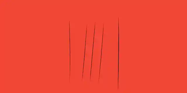 Number Nine: ‘The Concept of Space, Waiting’ by Lucio Fontana