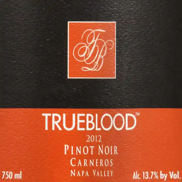 Number One Halloween Wine: Trueblood Pinot Noir