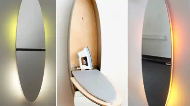 Number One on Our List of Inventions: Ironing Board Mirror
